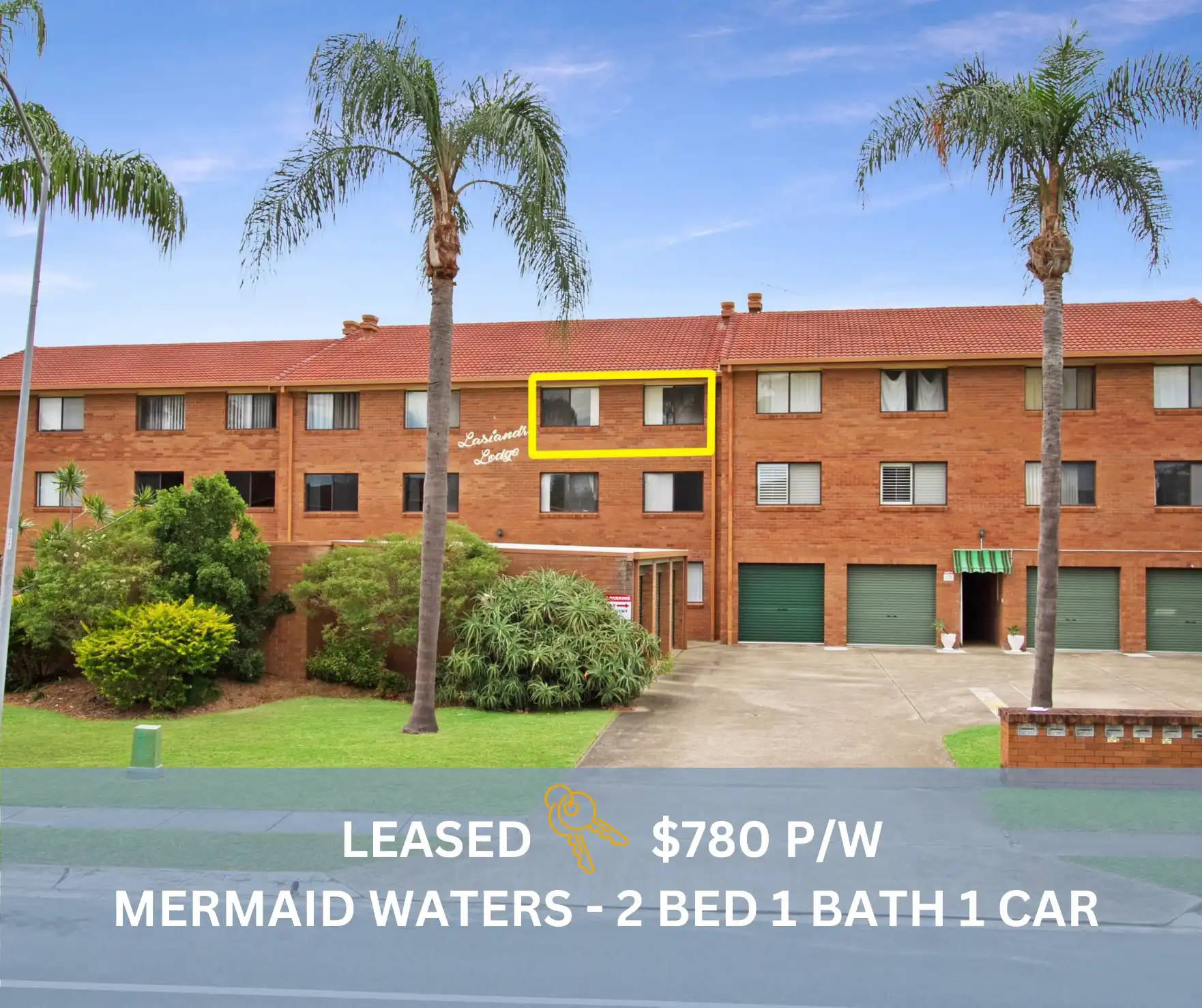 LEASED MERMAID WATERS 2 BED 1 BATH 1 CAR $780 PW